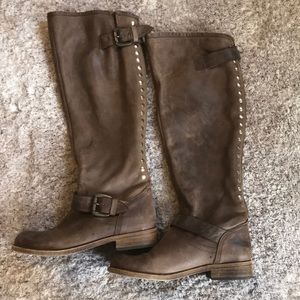 Steven Madden brown leather boot 👢